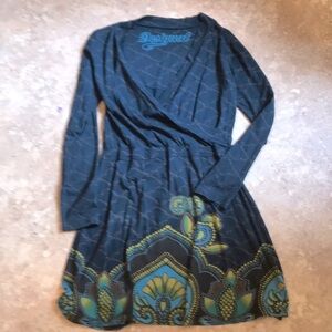 Desigual dress sz L, lovely paisley pattern, great for fall!